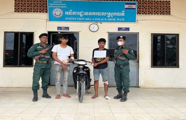 ឃាត់ខ្លួនជនសង្ស័យ ជាមុខសញ្ញាឆក់យ៉ាងសកម្មលើដងផ្លូវជាតិលេខ២ ចំនួន២នាក់